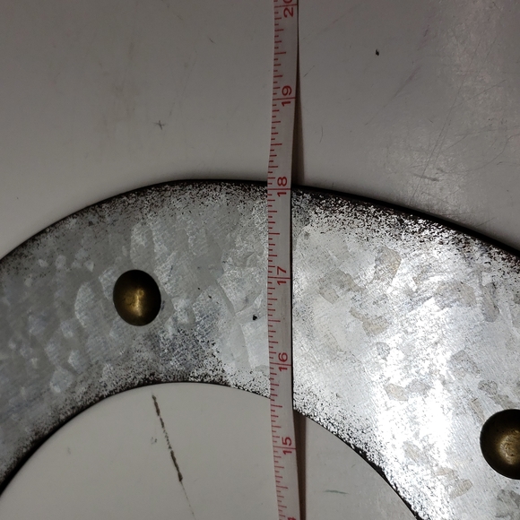 NEW! Plaid Wood / Metal Initial Monogram Letter "C" Hanging Wall Decor - Picture 5 of 7